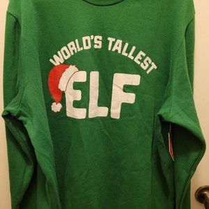 World's Tallest Elf Men's Christmas Sweatshirt